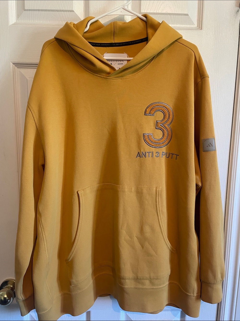 adidas Men's Hoodie in Mustard Anti 3 Putt Andicross